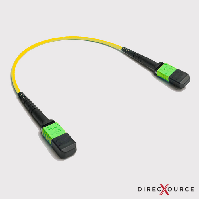 1-50m MTP®-OS2 Single Mode Elite Trunk Cable, 24 Fibers Type A Plenum (OFNP) Yellow