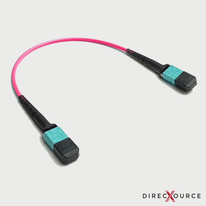 1-50m MTP®-OM4 Multimode Elite Trunk Cable, 24 Fibers Type A Plenum (OFNP) Magenta