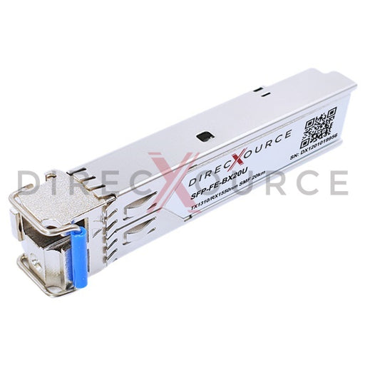 Alcatel-Lucent iSFP-100-BXLC-U Compatible 100BASE-BX BIDI SFP TX1310nm/RX1550nm 20km SMF LC DOM Optical Transceiver Module