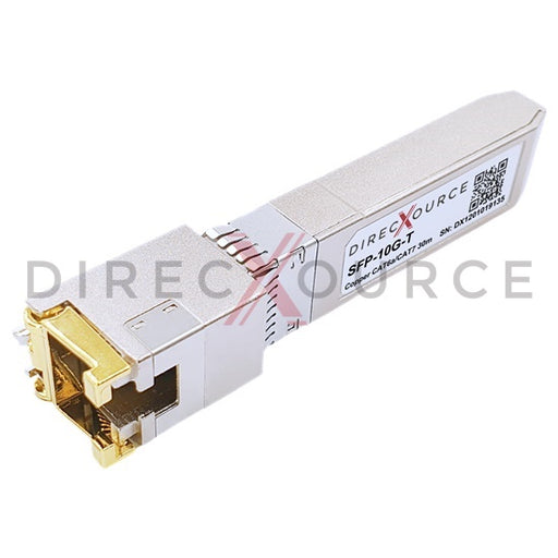 Alcatel-Lucent iSFP-10G-T Compatible 10GBASE-T SFP+ RJ45 30m CAT6a/CAT7 Copper Transceiver Module