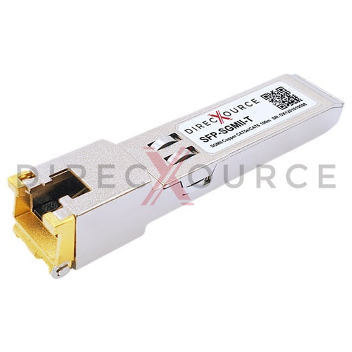 Alcatel-Lucent iSFP-GIG-T Compatible 10/100/1000BASE-T SGMII SFP RJ45 100m CAT6/CAT6a Copper Transceiver Module