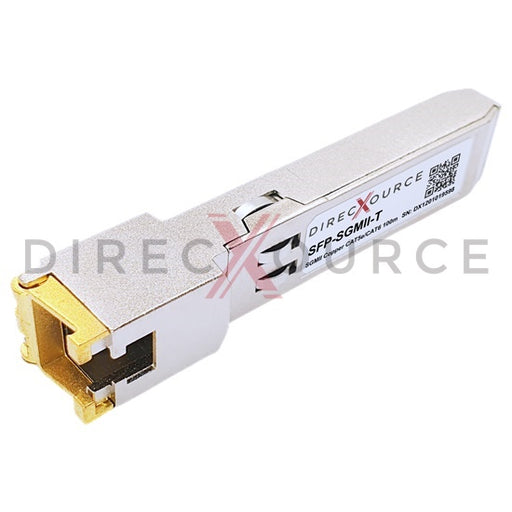 Alcatel-Lucent iSFP-GIG-T Compatible 10/100/1000BASE-T SGMII SFP RJ45 100m CAT6/CAT6a Copper Transceiver Module