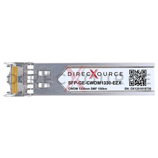 Alcatel-Lucent SFP-GIG-33CWD120 Compatible 1000BASE-CWDM SFP 1330nm 100km SMF LC DOM Optical Transceiver Module