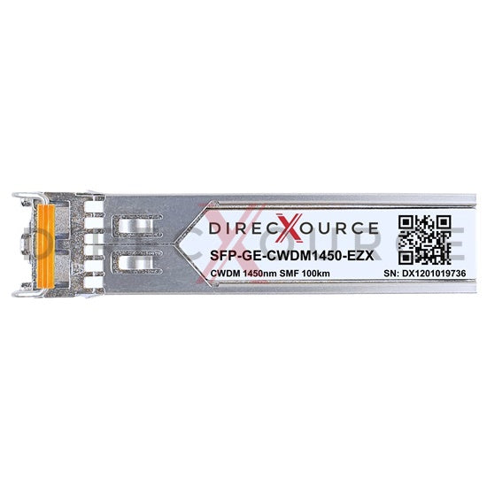 Alcatel-Lucent SFP-GIG-45CWD120 Compatible 1000BASE-CWDM SFP 1450nm 100km SMF LC DOM Optical Transceiver Module