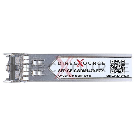 Alcatel-Lucent SFP-GIG-47CWD120 Compatible 1000BASE-CWDM SFP 1470nm 100km SMF LC DOM Optical Transceiver Module