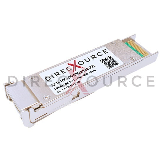 Alcatel-Lucent XFP-10G-DWDM-20 Compatible 10GBASE-DWDM XFP 100GHz C20 1561.42nm 80km SMF LC DOM Optical Transceiver Module