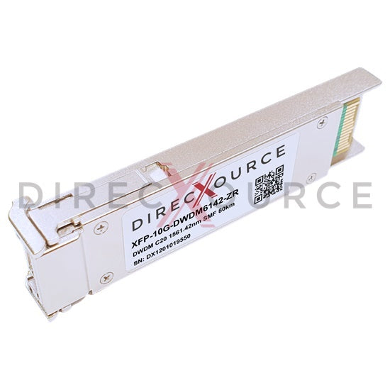 Alcatel-Lucent XFP-10G-DWDM-20 Compatible 10GBASE-DWDM XFP 100GHz C20 1561.42nm 80km SMF LC DOM Optical Transceiver Module