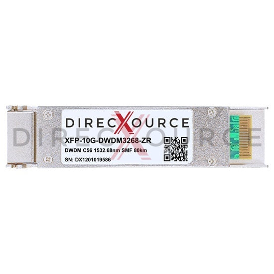 Alcatel-Lucent XFP-10G-DWDM-56 Compatible 10GBASE-DWDM XFP 100GHz C56 1532.68nm 80km SMF LC DOM Optical Transceiver Module