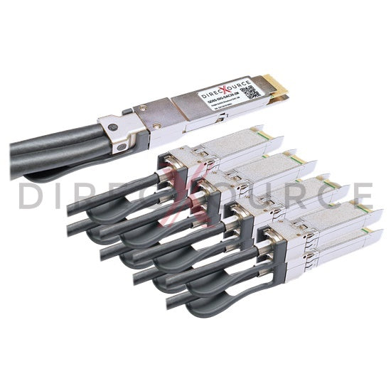 2m (6.56ft) Arista Networks CAB-D-8S-400G-2M Compatible 400G QSFP-DD to 8x50G SFP56 PAM4 Passive Direct Attach Twinax Breakout Copper Cable