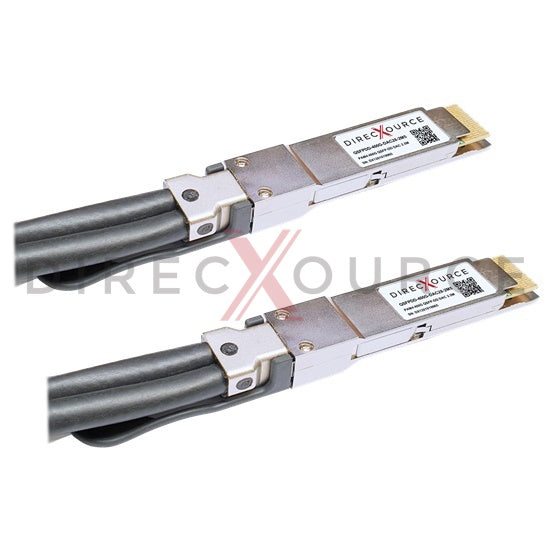 2.5m (8.20ft) Arista Networks CAB-D-D-400-2.5 Compatible 400G QSFP-DD PAM4 Passive Direct Attach Twinax Copper Cable