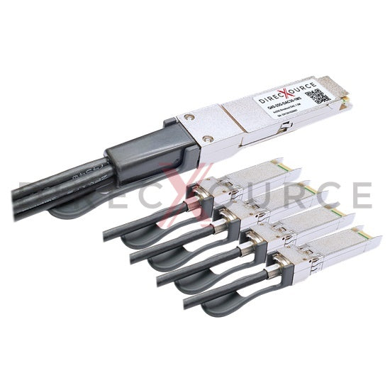 1.5m (4.92ft) Arista Networks CAB-Q-4S-100G-1.5M Compatible 100G QSFP28 to 4x25G SFP28 Passive Direct Attach Twinax Breakout Copper Cable