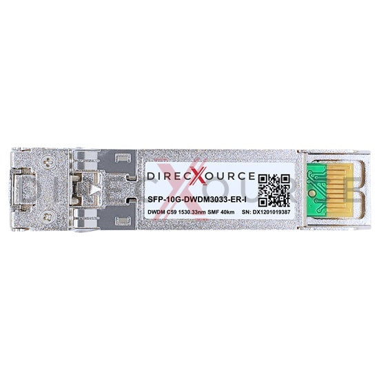 Arista Networks SFP-10G-DW-30.33-I Compatible Industrial 10GBASE-DWDM SFP+ 100GHz C59 1530.33nm 40km SMF LC DOM Optical Transceiver Module