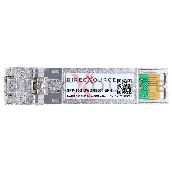 Arista Networks SFP-10G-DW-35.04-I Compatible Industrial 10GBASE-DWDM SFP+ 100GHz C53 1535.04nm 40km SMF LC DOM Optical Transceiver Module