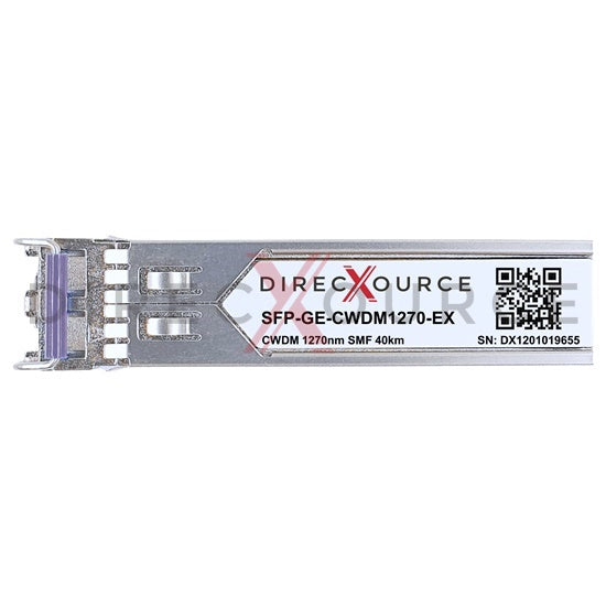 Arista Networks SFP-1G-CW-1270 Compatible 1000BASE-CWDM SFP 1270nm 40km SMF LC DOM Optical Transceiver Module