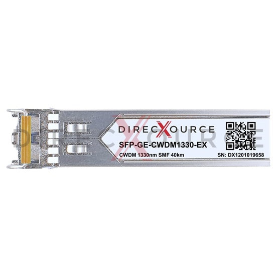 Arista Networks SFP-1G-CW-1330 Compatible 1000BASE-CWDM SFP 1330nm 40km SMF LC DOM Optical Transceiver Module