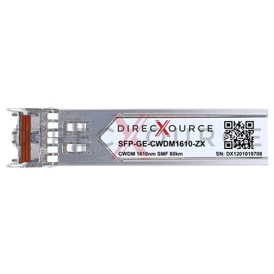 Arista Networks SFP-1G-CZ-1610 Compatible 1000BASE-CWDM SFP 1610nm 80km SMF LC DOM Optical Transceiver Module