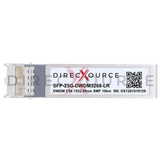 Arista Networks SFP28-25G-DL-32.68 Compatible 25GBASE-DWDM SFP28 100GHz C56 1532.68nm 10km SMF LC DOM Optical Transceiver Module