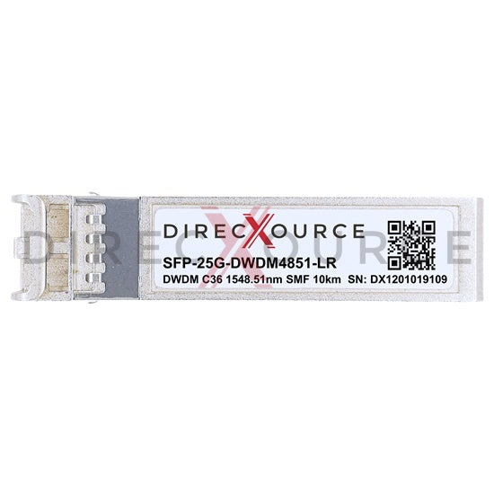 Arista Networks SFP28-25G-DL-48.51 Compatible 25GBASE-DWDM SFP28 100GHz C36 1548.51nm 10km SMF LC DOM Optical Transceiver Module