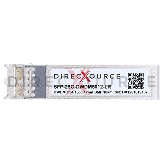 Arista Networks SFP28-25G-DL-50.12 Compatible 25GBASE-DWDM SFP28 100GHz C34 1550.12nm 10km SMF LC DOM Optical Transceiver Module