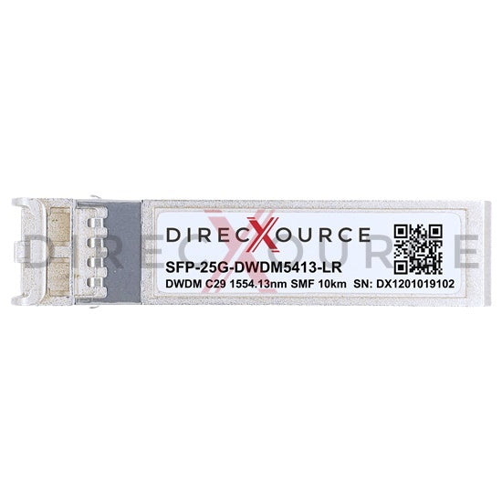 Arista Networks SFP28-25G-DL-54.13 Compatible 25GBASE-DWDM SFP28 100GHz C29 1554.13nm 10km SMF LC DOM Optical Transceiver Module