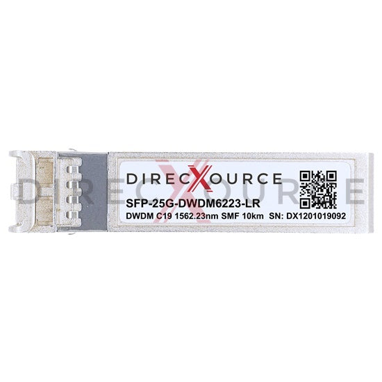 Arista Networks SFP28-25G-DL-62.23 Compatible 25GBASE-DWDM SFP28 100GHz C19 1562.23nm 10km SMF LC DOM Optical Transceiver Module