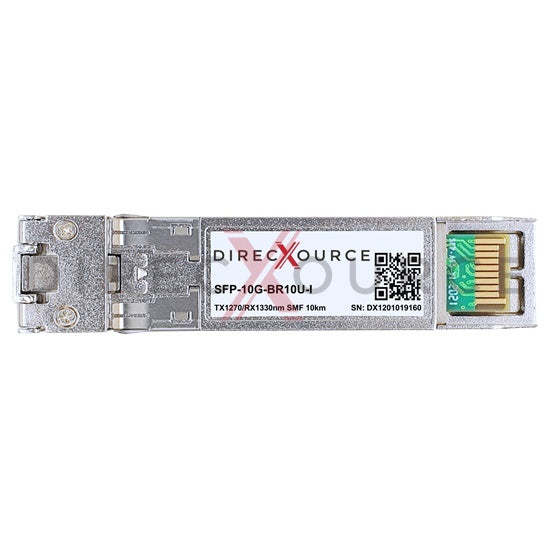 Brocade 10G-SFPP-BXU-I Compatible Industrial 10GBASE-BR BIDI SFP+ TX1270nm/RX1330nm 10km SMF LC DOM Optical Transceiver Module