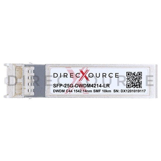 Brocade 25G-SFP28-LRD-1542.14 Compatible 25GBASE-DWDM SFP28 100GHz C44 1542.14nm 10km SMF LC DOM Optical Transceiver Module