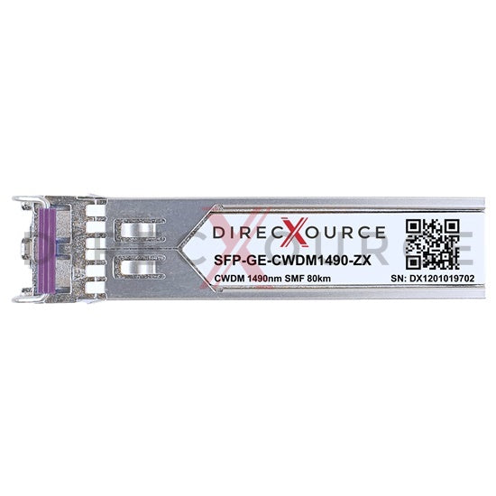 Brocade E1MG-CWDM80-1490 Compatible 1000BASE-CWDM SFP 1490nm 80km SMF LC DOM Optical Transceiver Module