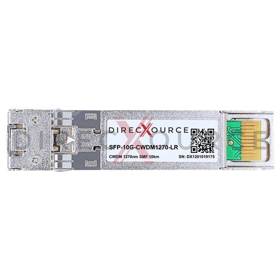 Brocade XBR-SFP10G1270-10 Compatible 10GBASE-CWDM SFP+ 1270nm 10km SMF LC DOM Optical Transceiver Module