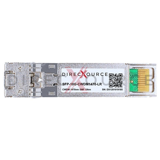 Brocade XBR-SFP10G1470-10 Compatible 10GBASE-CWDM SFP+ 1470nm 10km SMF LC DOM Optical Transceiver Module