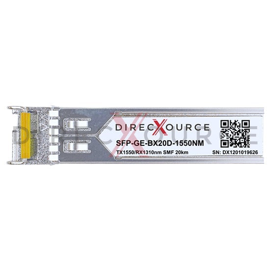 Cisco GLC-BX-20D Compatible 1000BASE-BX BIDI SFP TX1550nm/RX1310nm 20km SMF LC DOM Optical Transceiver Module