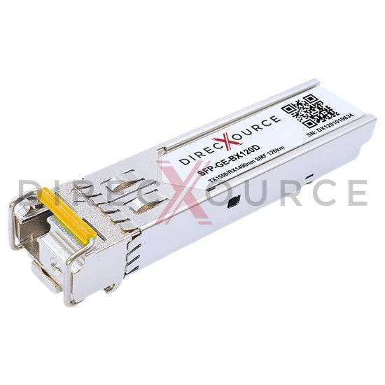 Cisco GLC-BX120-D Compatible 1000BASE-BX BIDI SFP TX1550nm/RX1490nm 120km SMF LC DOM Optical Transceiver Module