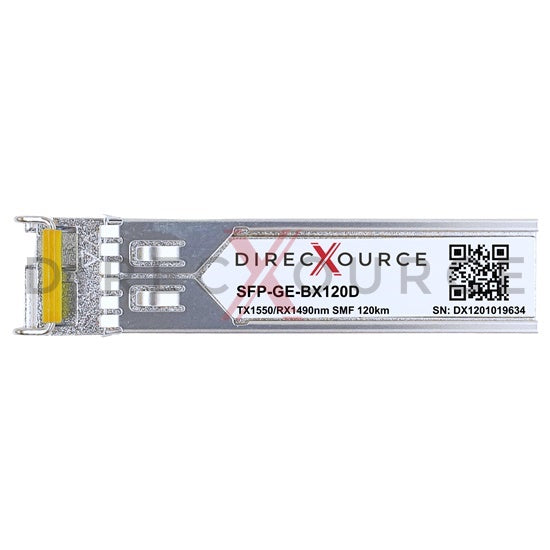 Cisco GLC-BX120-D Compatible 1000BASE-BX BIDI SFP TX1550nm/RX1490nm 120km SMF LC DOM Optical Transceiver Module