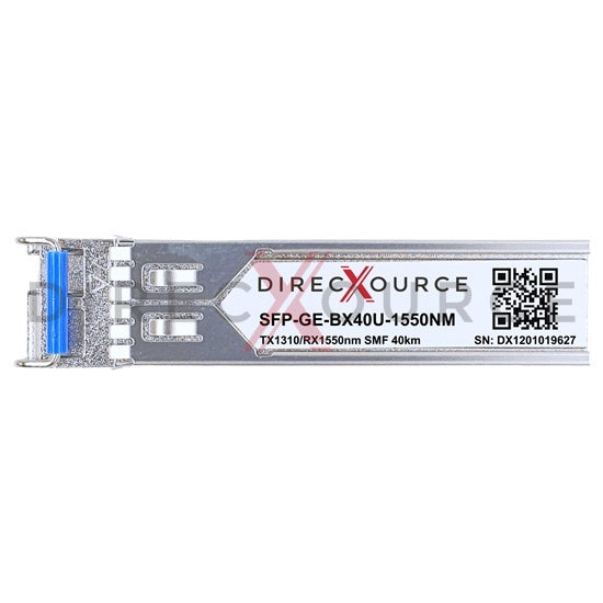 Cisco GLC-BX40-U Compatible 1000BASE-BX BIDI SFP TX1310nm/RX1550nm 40km SMF LC DOM Optical Transceiver Module