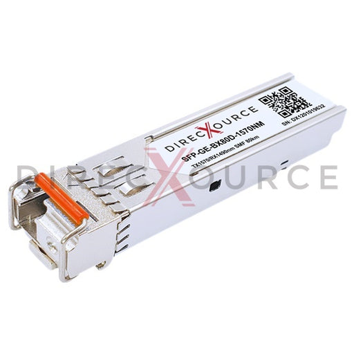 Cisco GLC-BX80-D Compatible 1000BASE-BX BIDI SFP TX1570nm/RX1490nm 80km SMF LC DOM Optical Transceiver Module