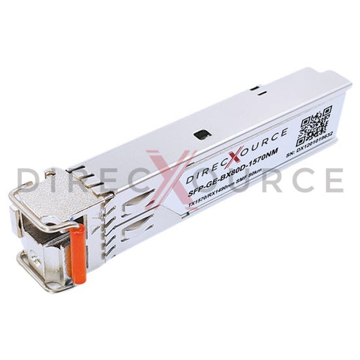 Cisco GLC-BX80-D Compatible 1000BASE-BX BIDI SFP TX1570nm/RX1490nm 80km SMF LC DOM Optical Transceiver Module