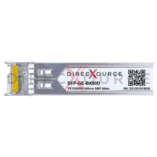 Cisco GLC-BX80-DA Compatible 1000BASE-BX BIDI SFP TX1550nm/RX1490nm 80km SMF LC DOM Optical Transceiver Module