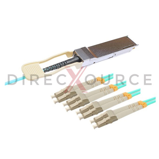 10m (32.81ft) F5 Networks OPT-0029-10 Compatible 40G QSFP+ to 4x Duplex LC Breakout Active Optical Cable