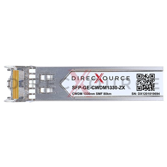 Juniper Networks EX-SFP-GE80KCW1330 Compatible 1000BASE-CWDM SFP 1330nm 80km SMF LC DOM Optical Transceiver Module