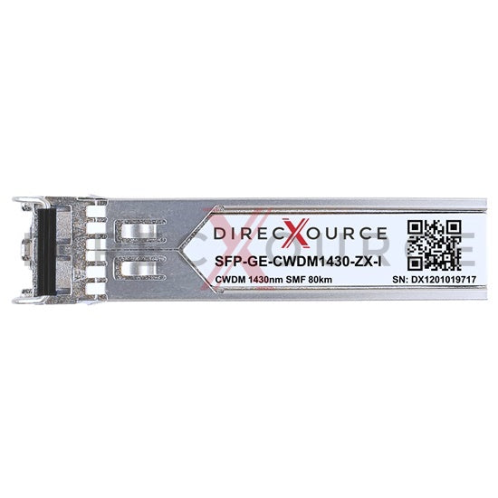 Netgear CWDM-SFP-1430-80-I Compatible Industrial 1000BASE-CWDM SFP 1430nm 80km SMF LC DOM Optical Transceiver Module