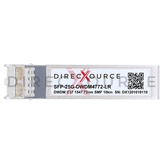 Generic Compatible SFP-25G-DWDM4772-LR 25GBASE-DWDM SFP28 100GHz C37 1547.72nm 10km SMF LC DOM Optical Transceiver Module