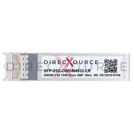 Generic Compatible SFP-25G-DWDM4932-LR 25GBASE-DWDM SFP28 100GHz C35 1549.32nm 10km SMF LC DOM Optical Transceiver Module